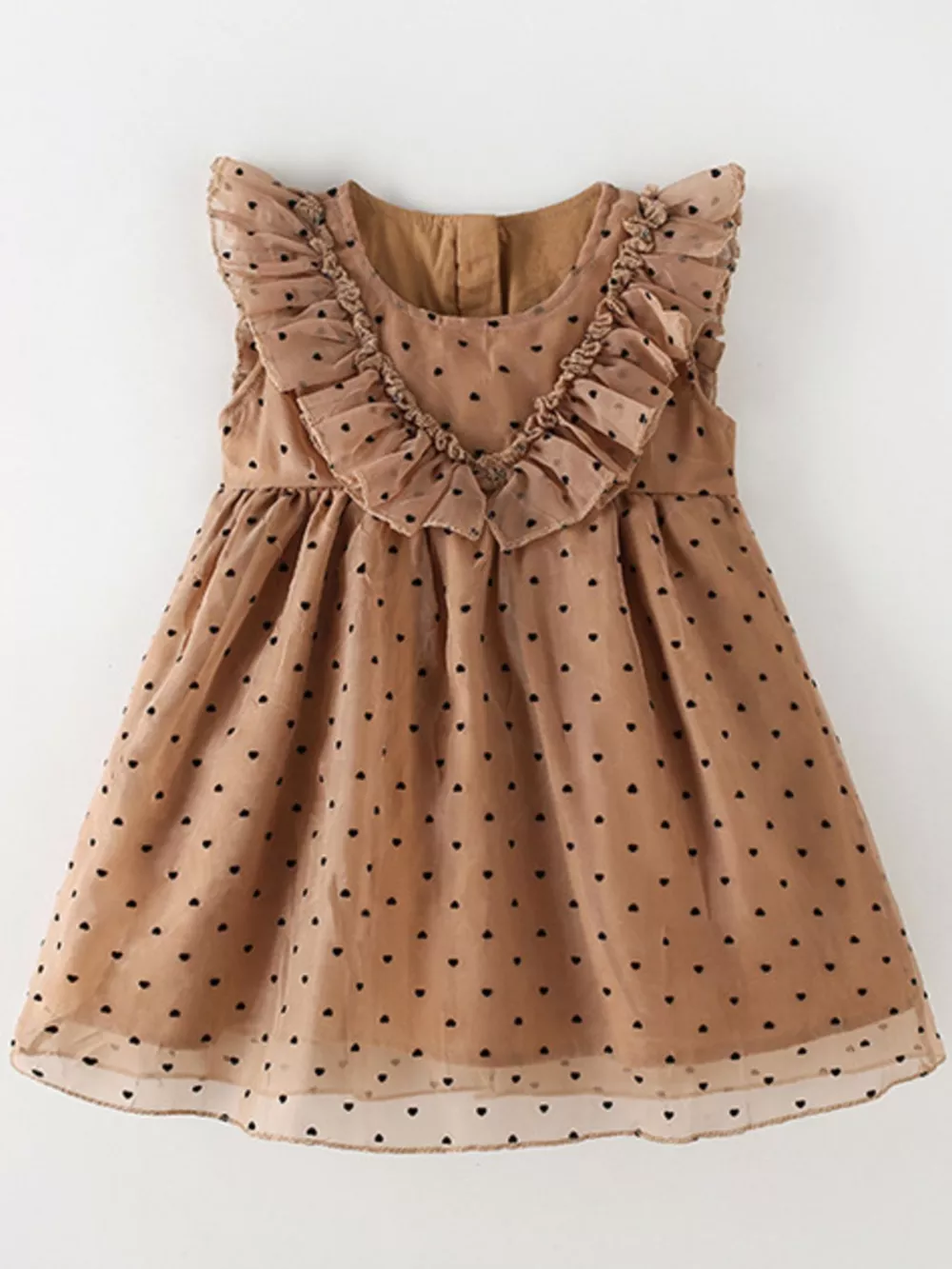 Children's Polka Dot Ruffle Dress, image 2