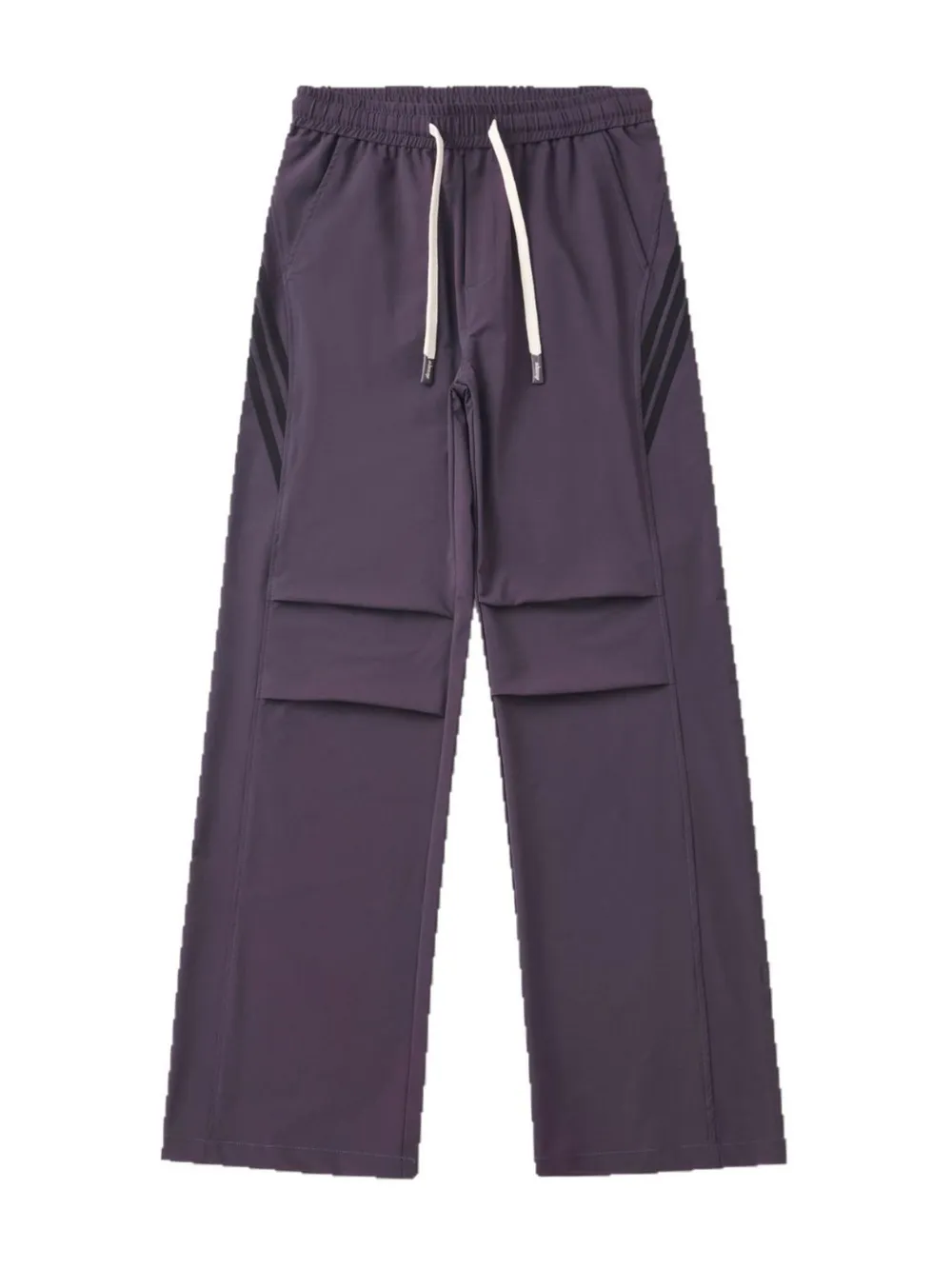Men's Drawstring Ruched Pants with Side Stripes, image 11