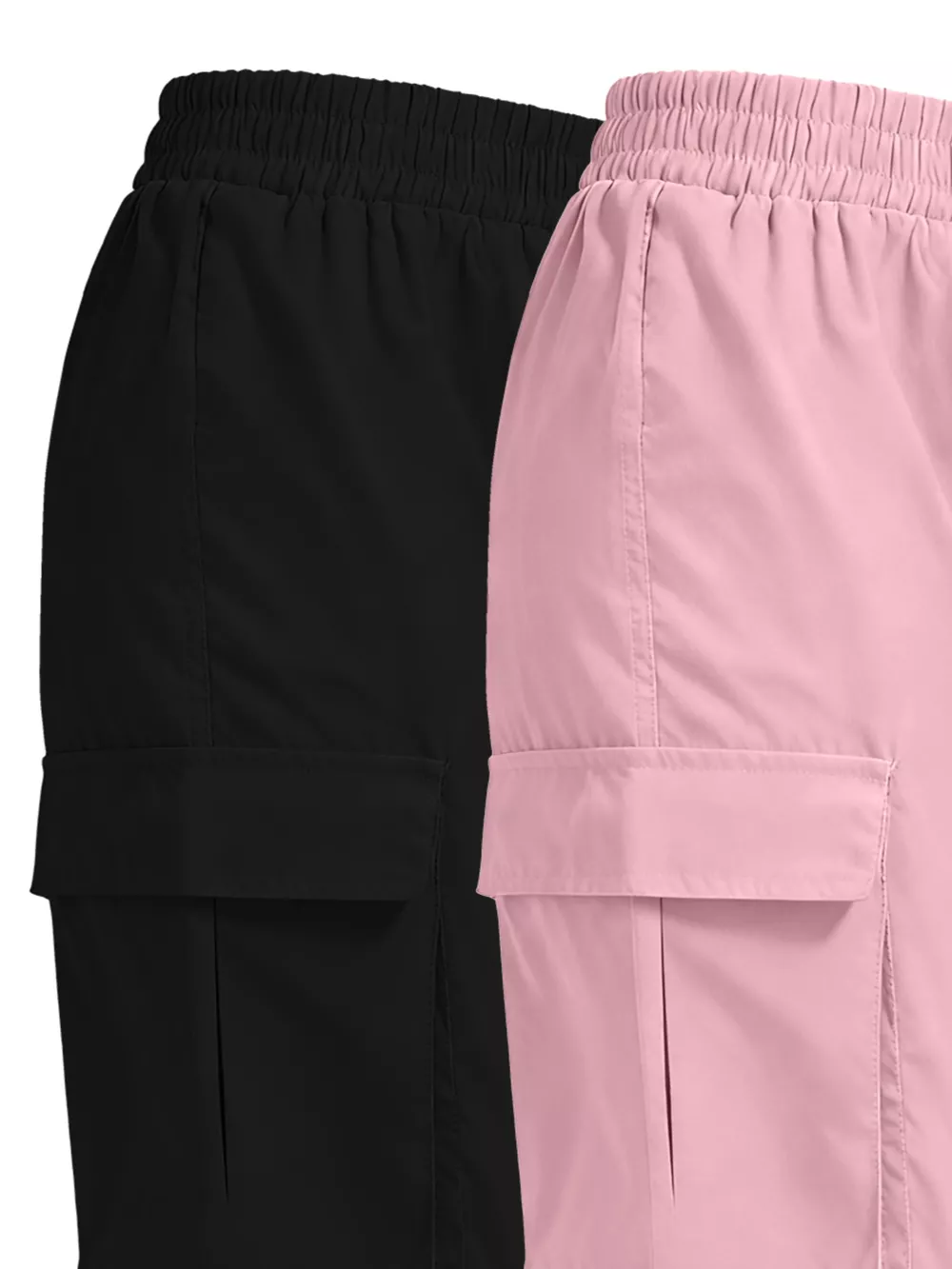 2 Piece Elastic Waist Cargo Pants, image 21