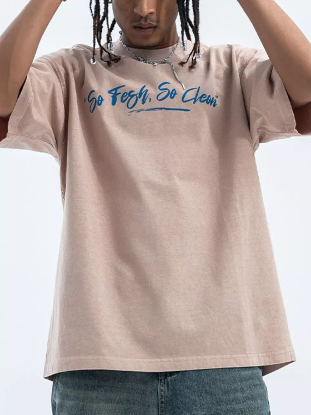 Men's Washed Graphic Oversized T-Shirt, image 7