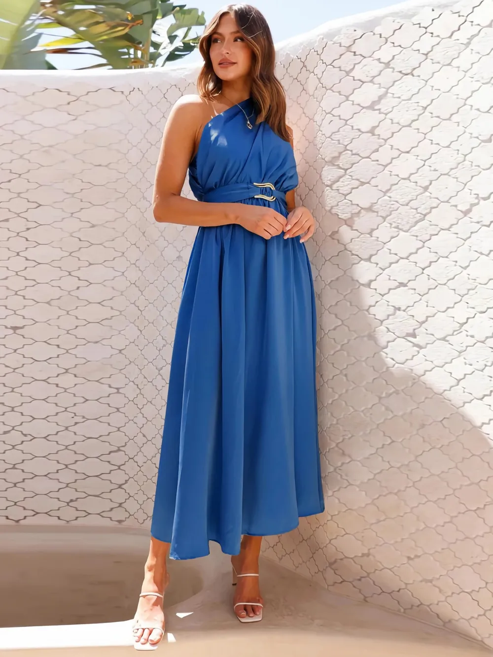 Single Shoulder Midi Dress, image 10