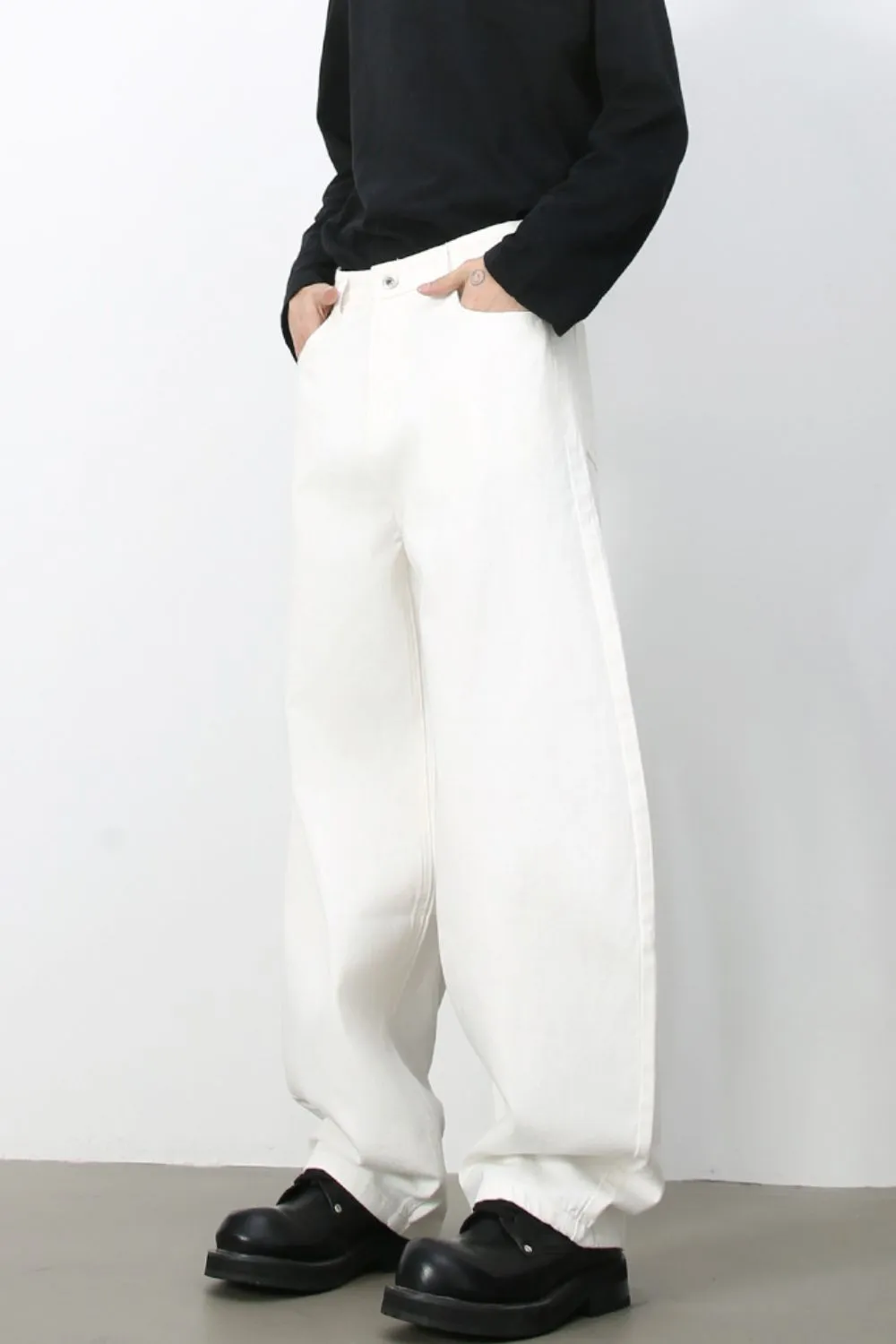 Men's High Rise Wide Leg Jeans, image 2
