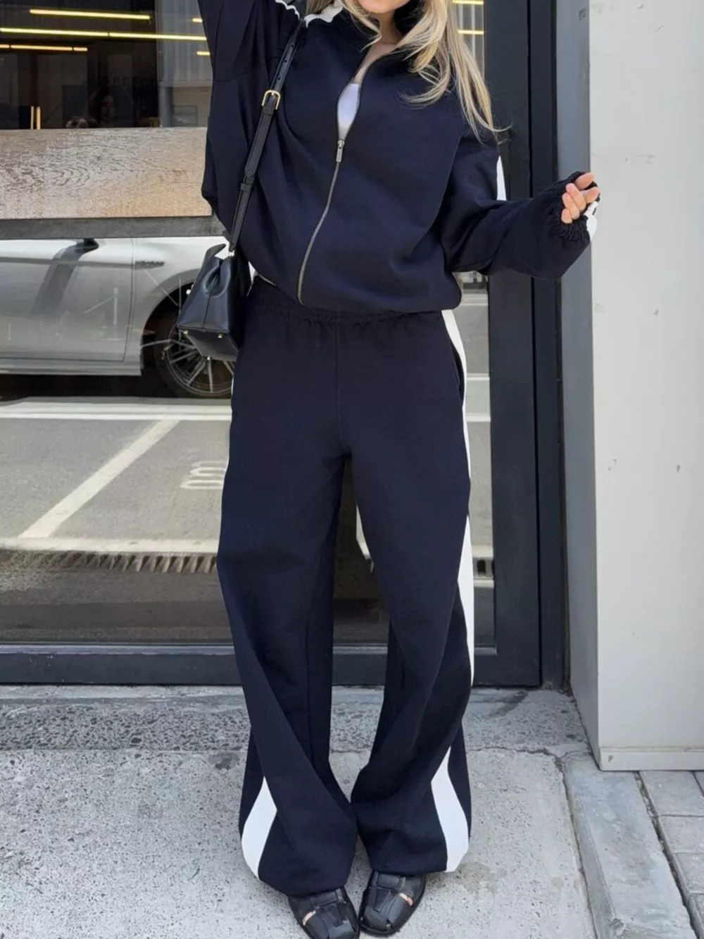 Zip Up Long Sleeve Outerwear and Pants Set, image 22
