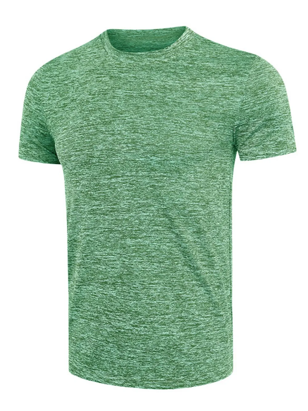 Men's Heathered Casual Round Neck T-Shirt, image 8