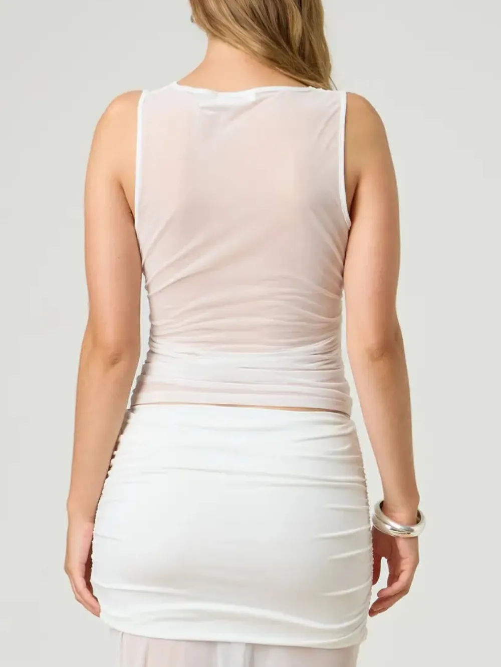 Ruched Round Neck Tank, image 5