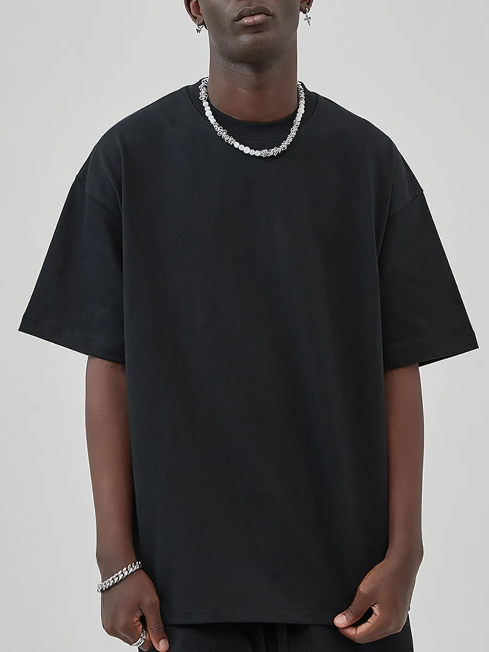 Men's Round Neck Drop Shoulder T-Shirt