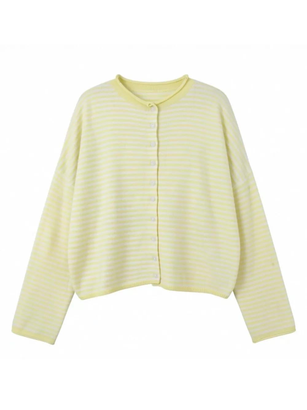 Button-Down Striped Knit Cardigan, image 16