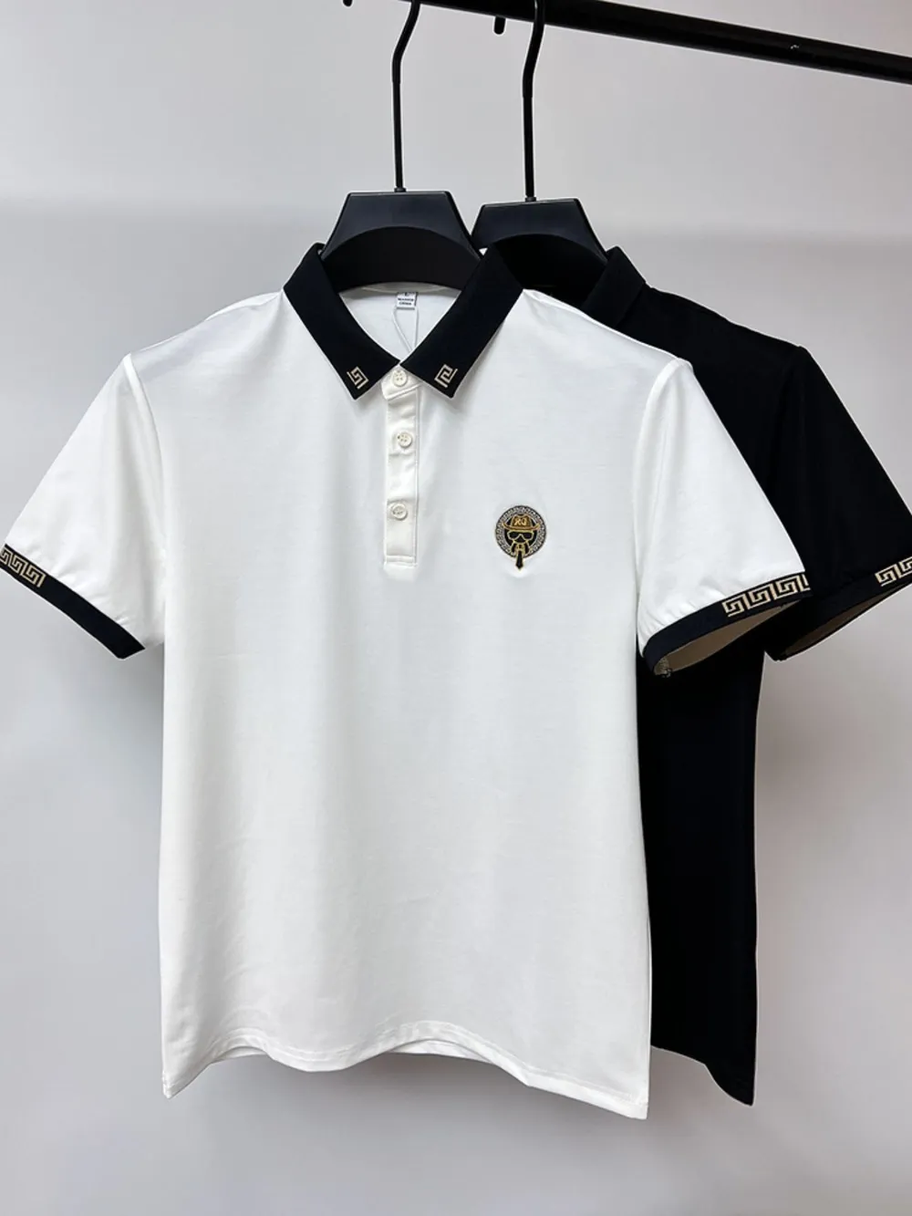 Men's Plus Size Button Detail Short Sleeve Polo, image 4