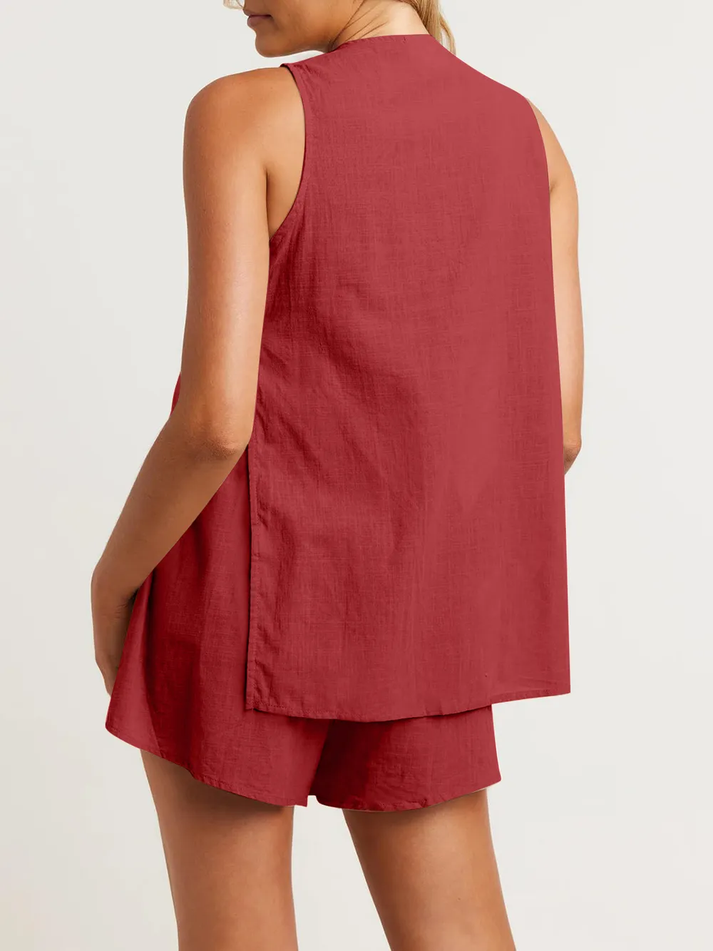 Full Size Button Up Top and Shorts Set, image 19