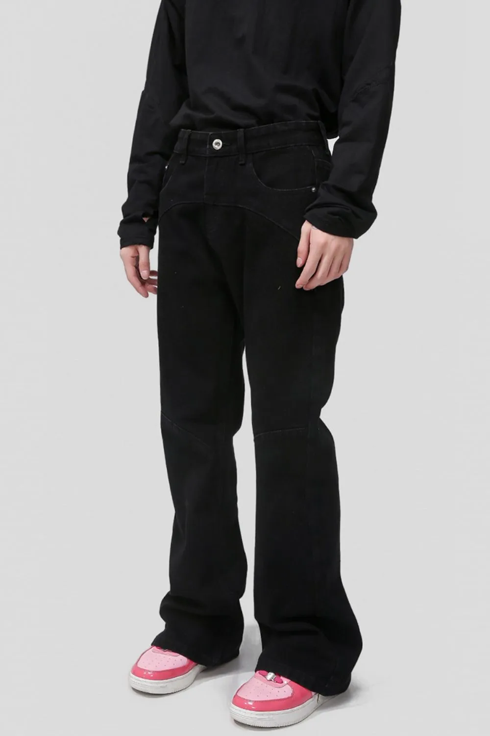 Mid Rise Jeans with Pockets, image 2