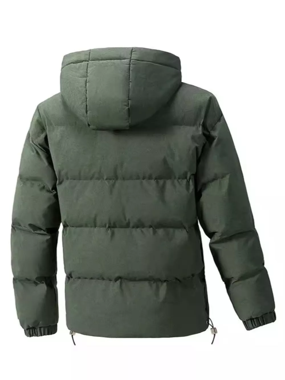 Men's Plus Size Warm Padded Hooded Puffer Jacket, image 3