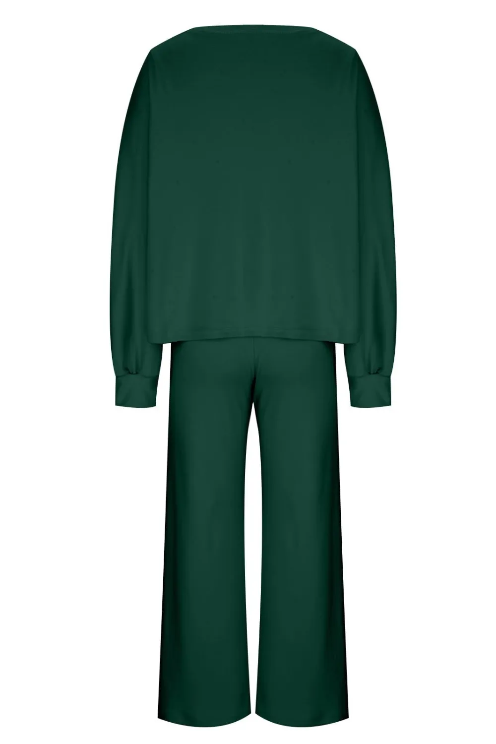 Round Neck Long Sleeve Top and Pants Set, image 28