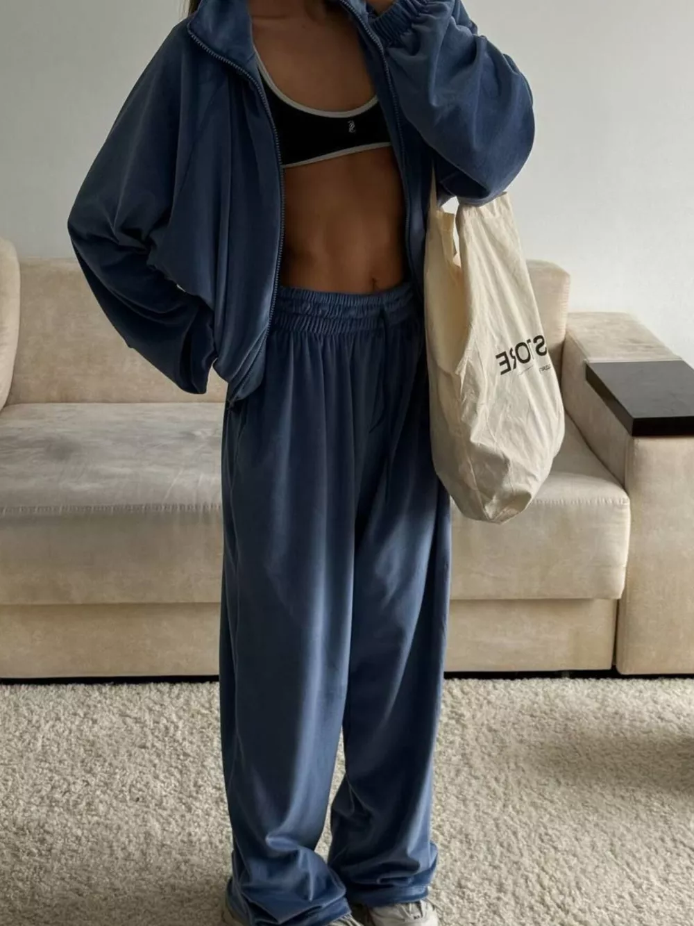 Zip-Up Hoodie and Joggers Set, image 2