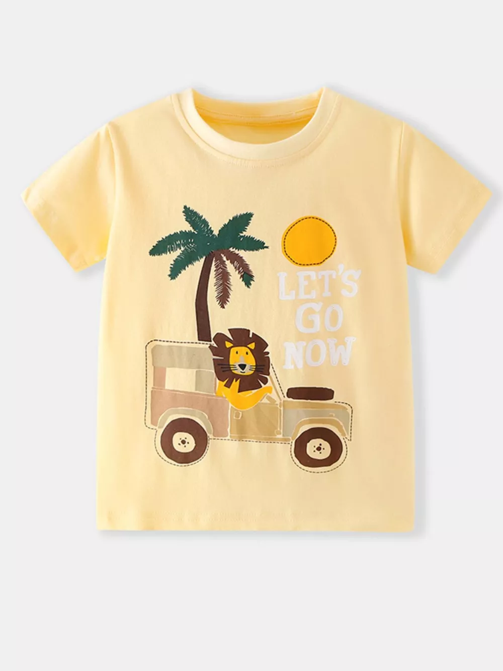 Children's Lion Graphic Short Sleeve T-Shirt, image 2