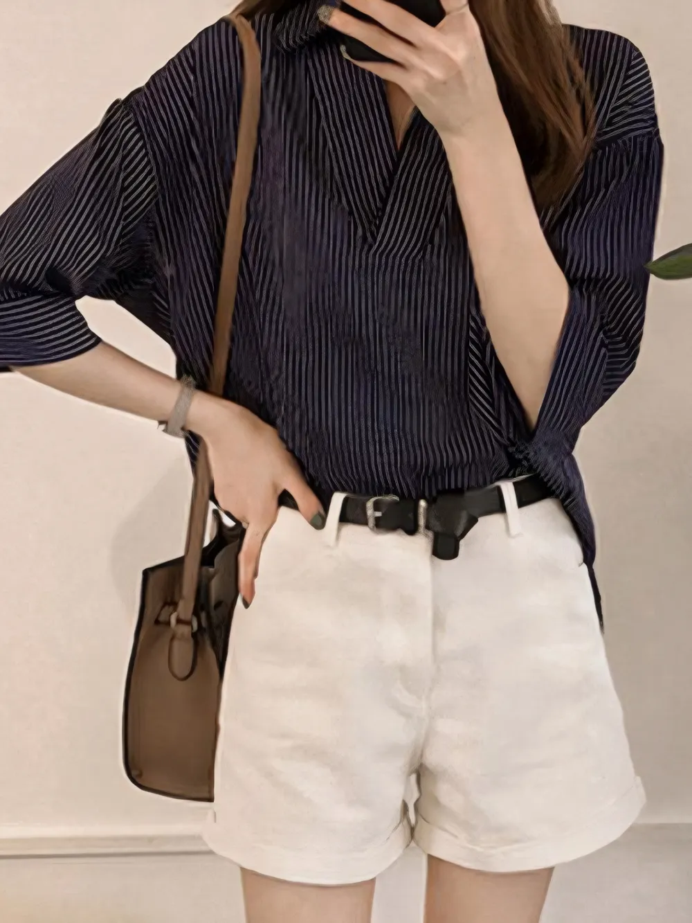 Striped Collared Neck Shirt, image 4