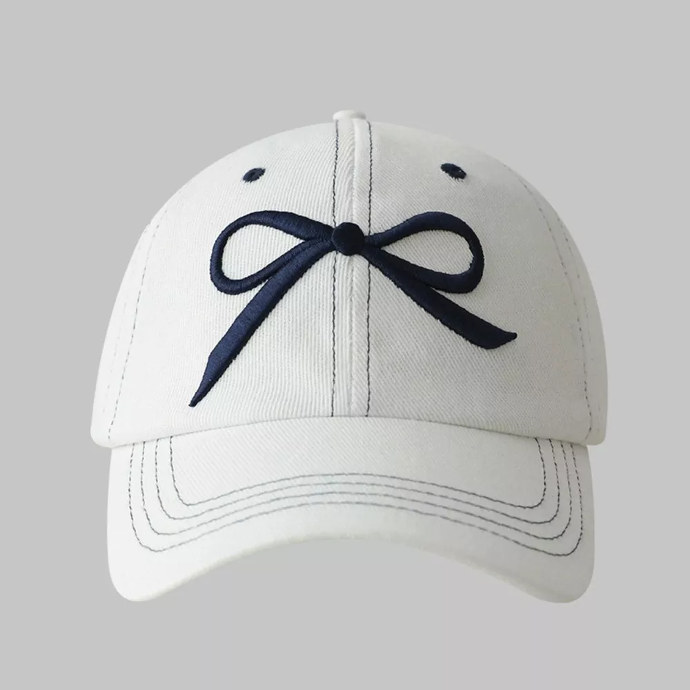 Bow Embroidered Baseball Cap, image 8
