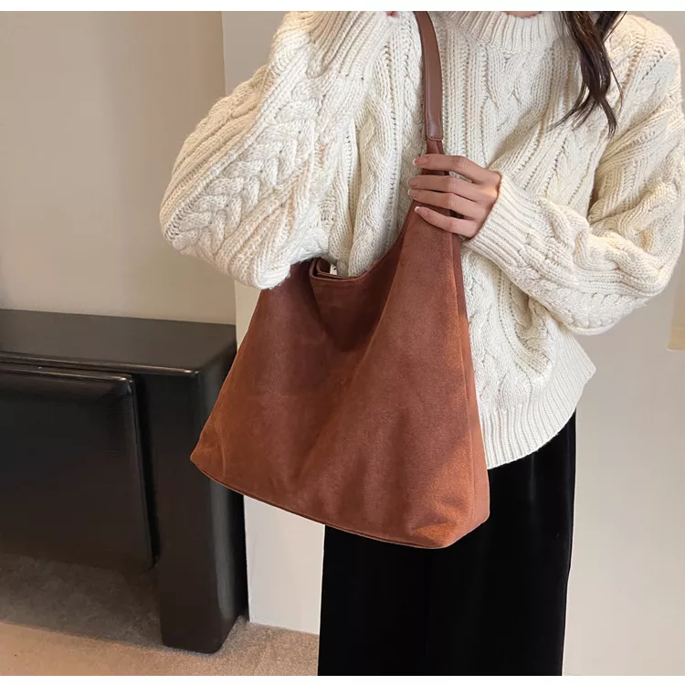 Solid Color Shoulder Bag, image 8