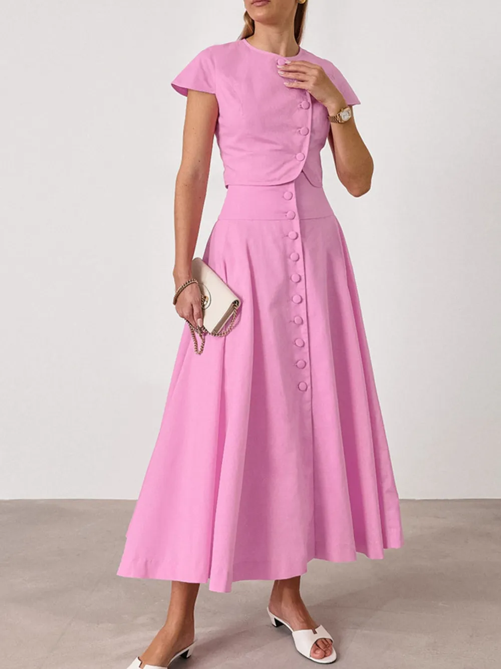 Short Sleeve Top and Skirt set, image 10