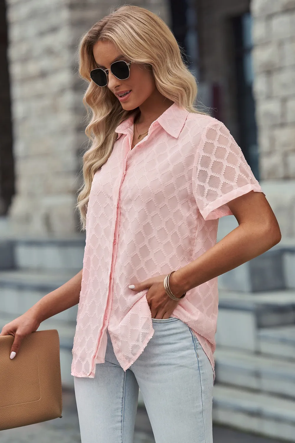 Button Up Short Sleeve Shirt, image 7