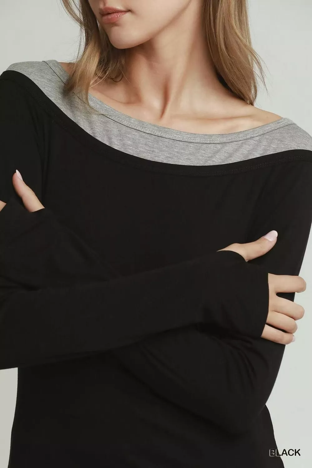 Layered Twofer Long Sleeve Top, image 4