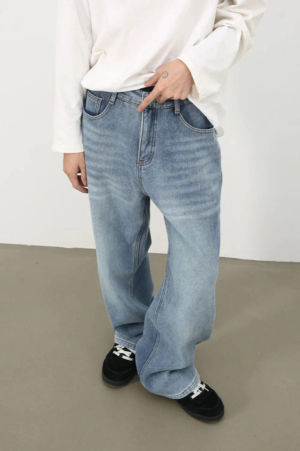 Men's Wide Leg Jeans, image 10