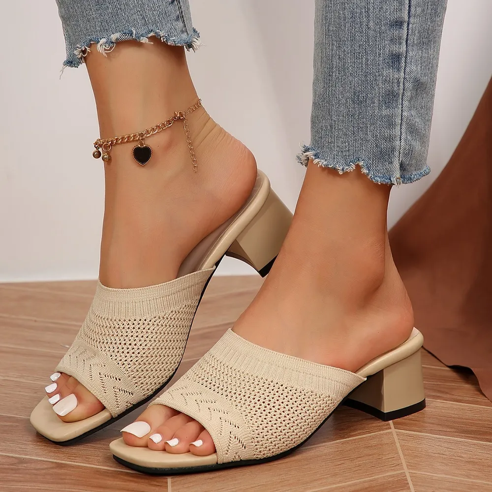 Open Toe Block Heel Sandals, image 4