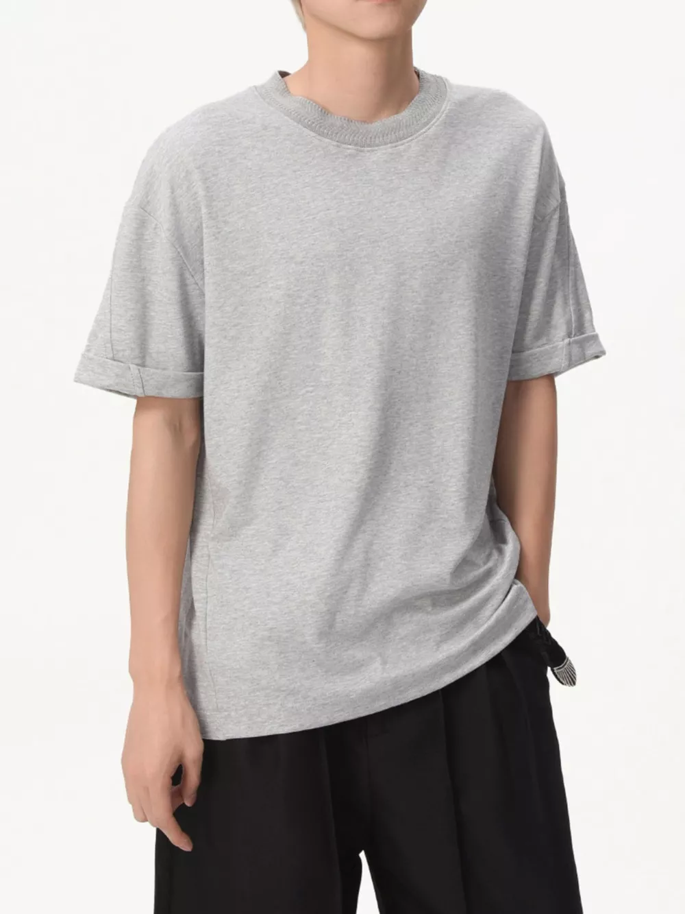 Men's Round Neck Short Sleeve T-Shirt, image 6