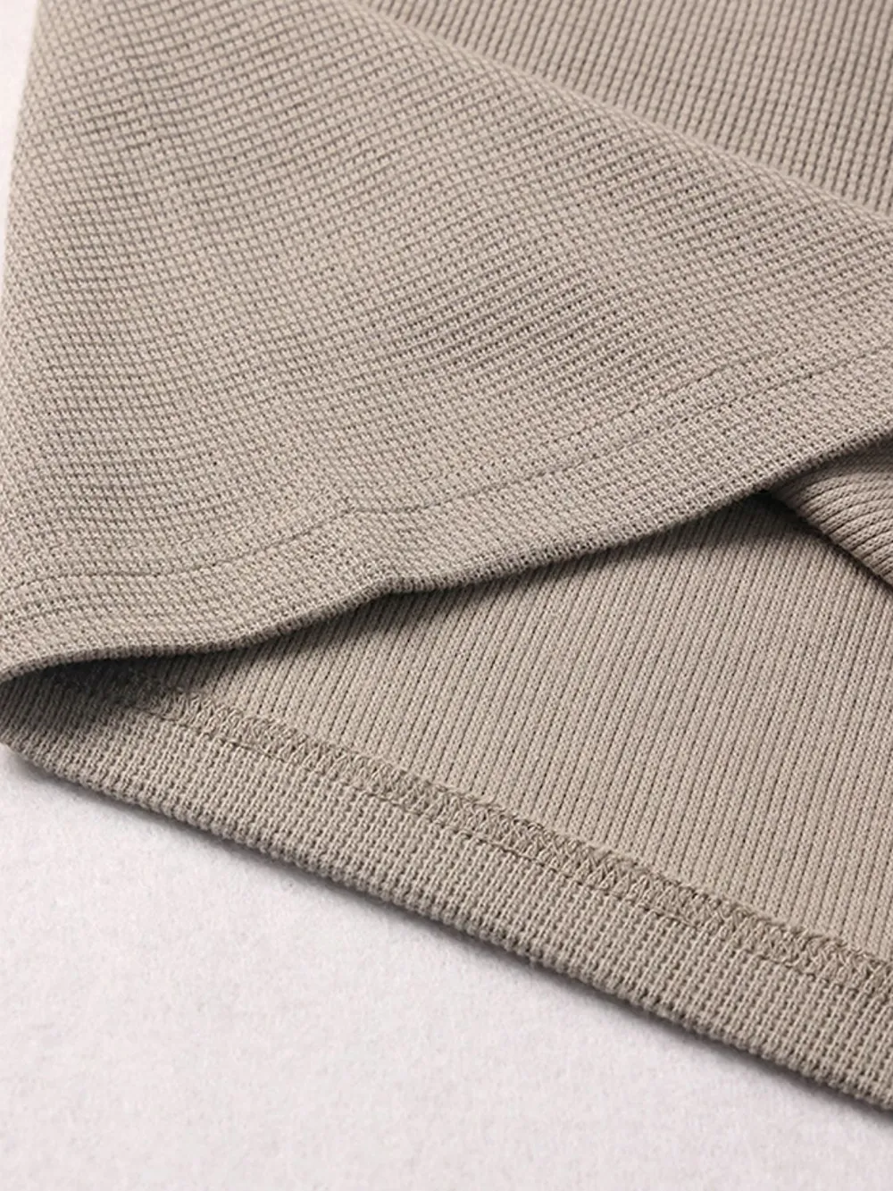 Men's Drawstring Waffle Shorts with Pockets, image 14