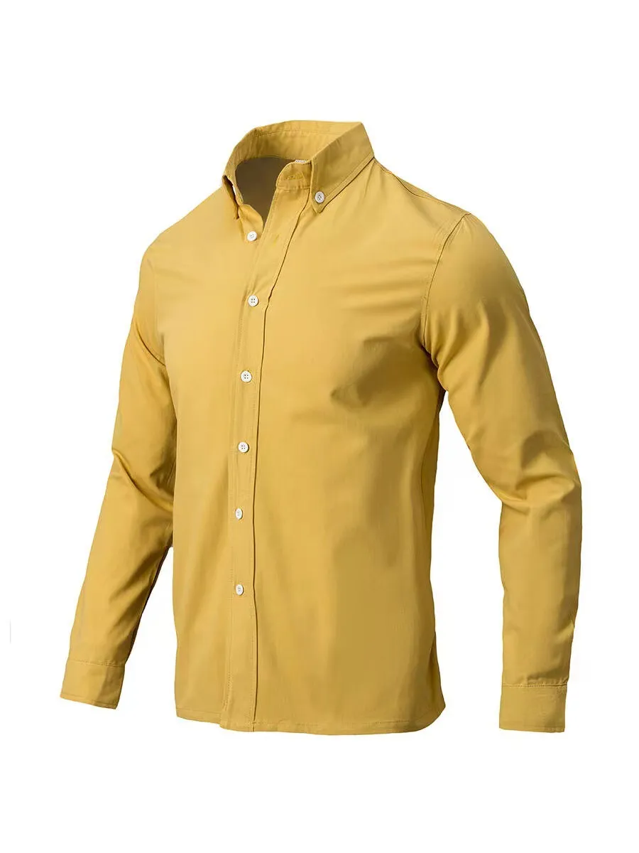Men's Full Size Collared Neck Button Down Shirt Plus Size, image 9