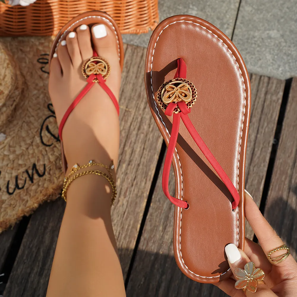 Toe Post Flats Sandals, image 6