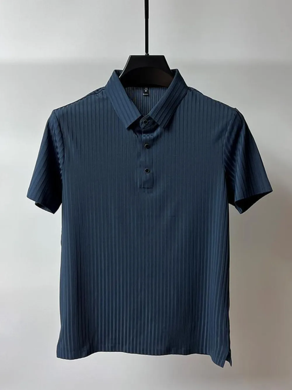Men's Full Size Button Detail Short Sleeve Polo Plus Size, image 8