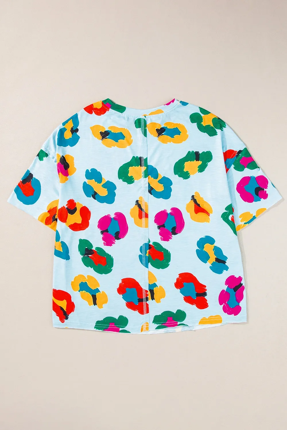 Printed Round Neck Half Sleeve Top, image 10
