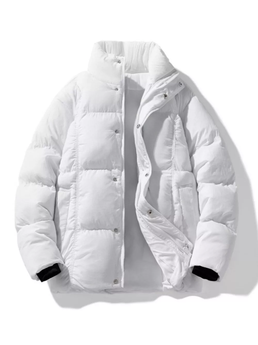 Men's Plus Size Warm Padded Puffer Jacket, image 3