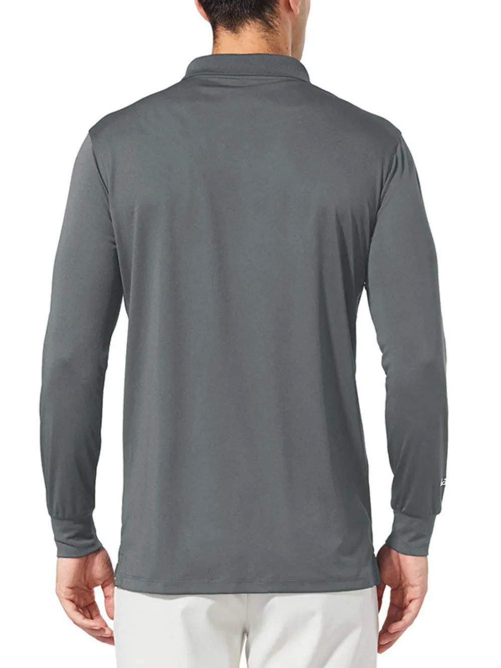 Long Sleeve Collared Neck Polo Shirt, image 3