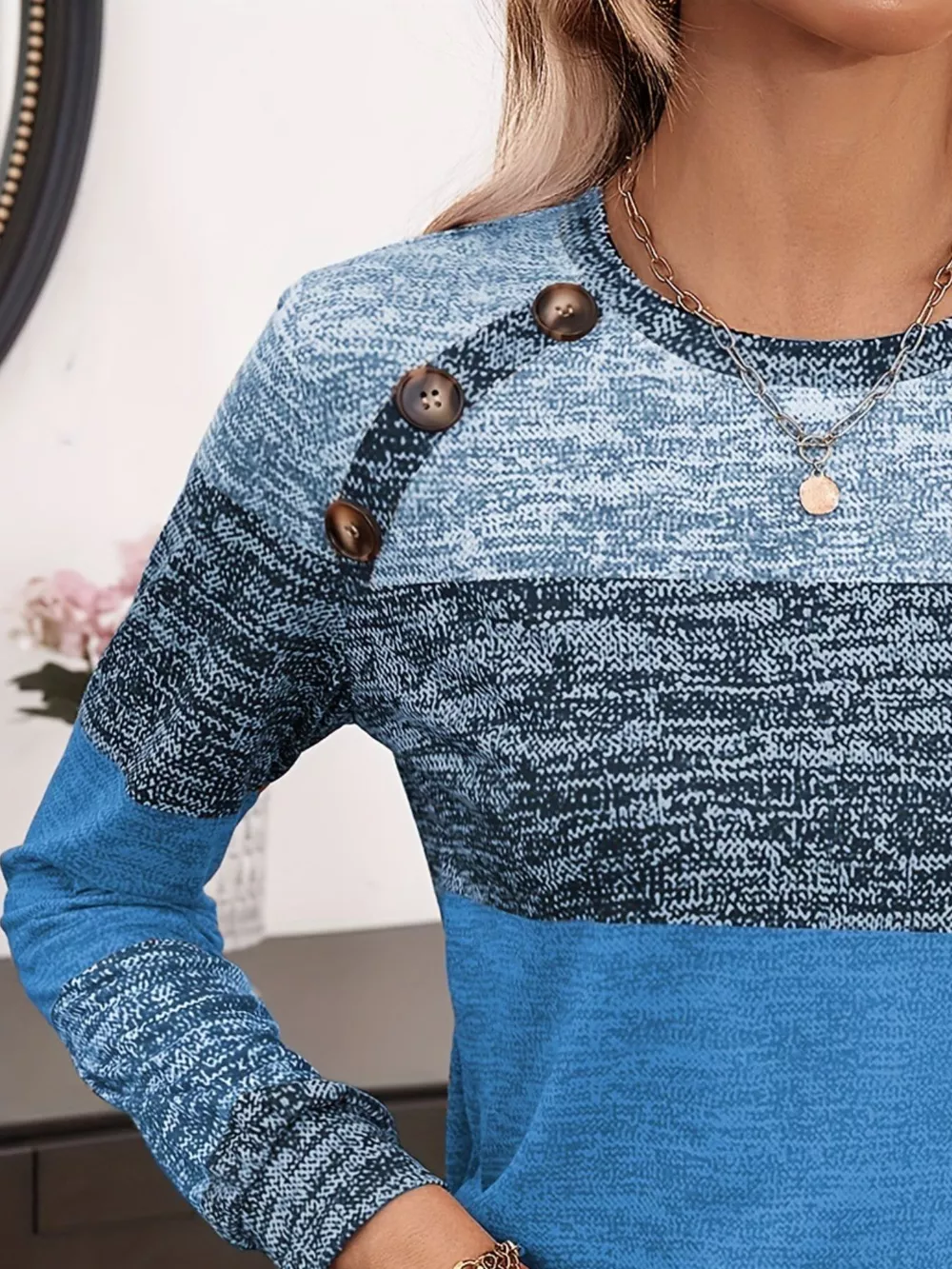 Color Block Long Sleeve T-Shirt, image 7