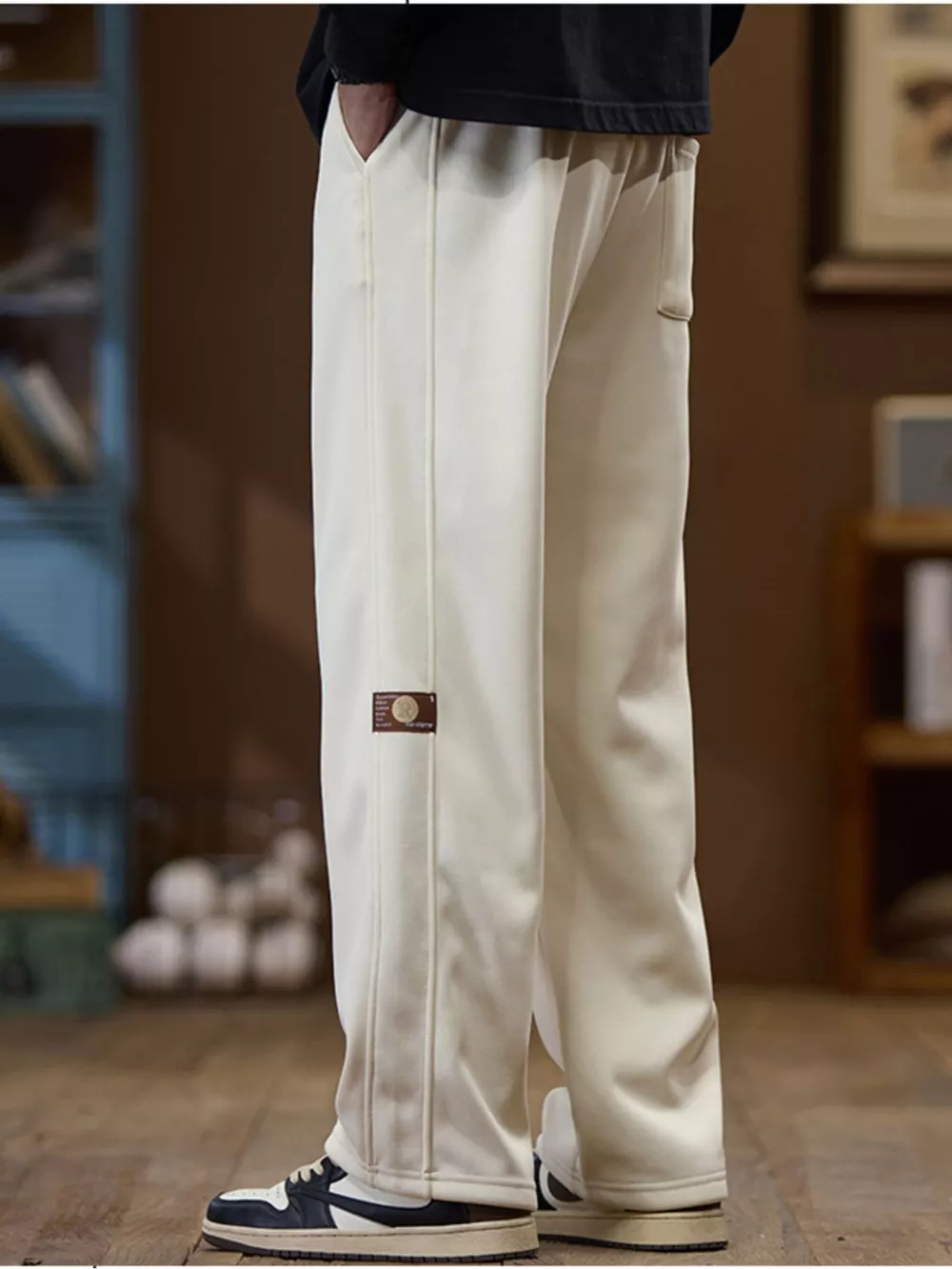 Men's Plus Size Casual Loose-Fit Drawstring Pants, image 7
