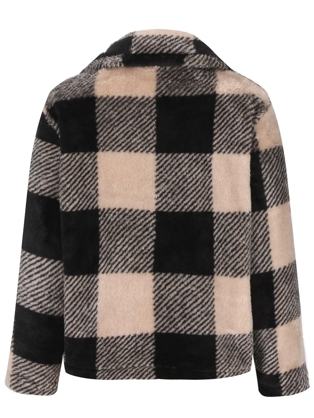Full Size Plaid Zip Up Long Sleeve Jacket, image 8