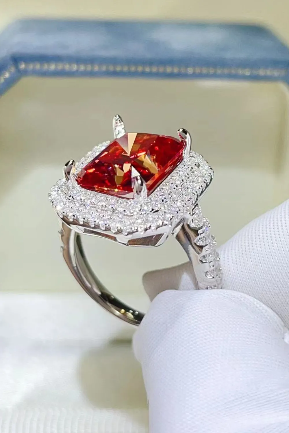 2 Carat Moissanite 925 Sterling Silver Ring, image 2