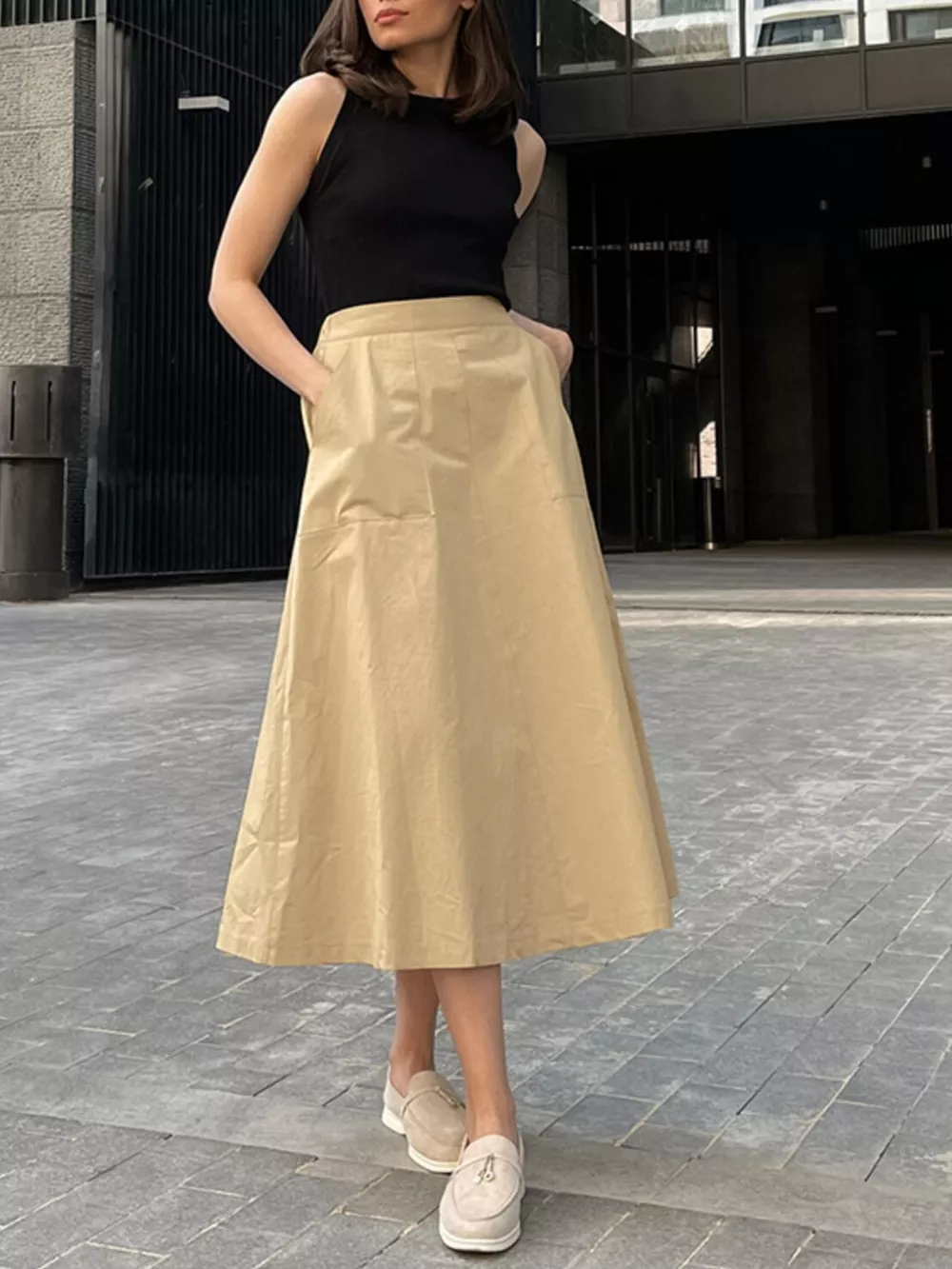 A-Line Pocket Skirt, image 3