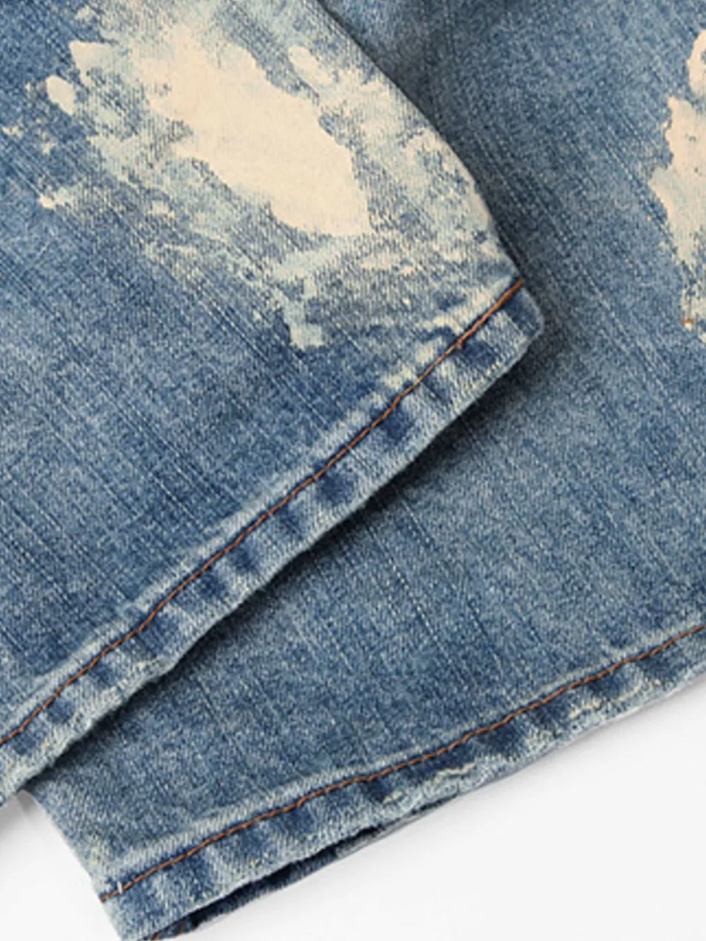 Men's Washed Wide-Leg Baggy Jeans, image 6