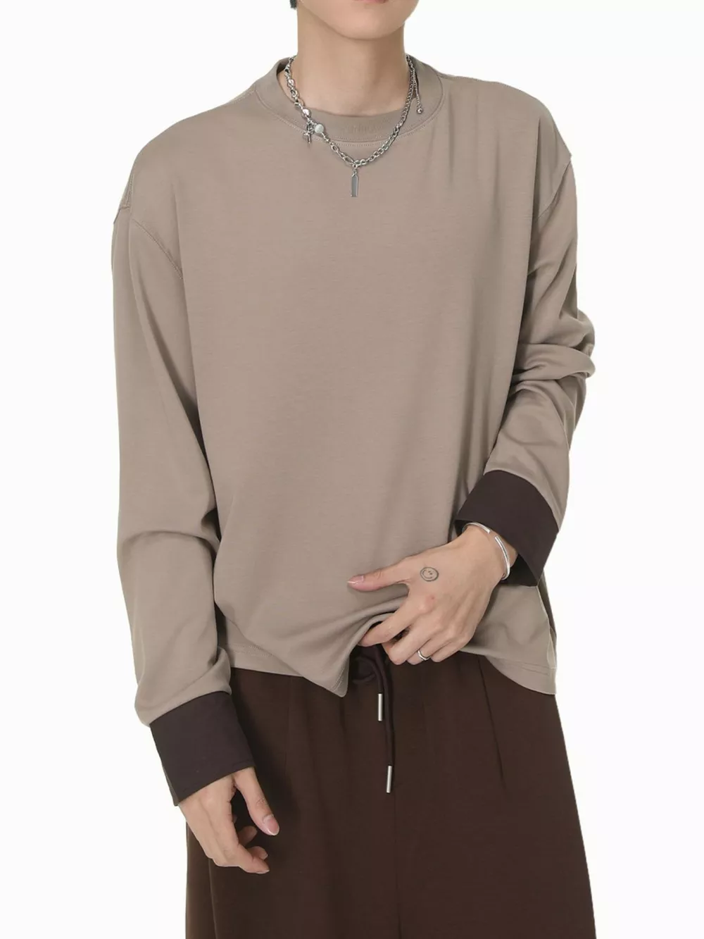 Men's Oversized Long Sleeve T-Shirt, image 3