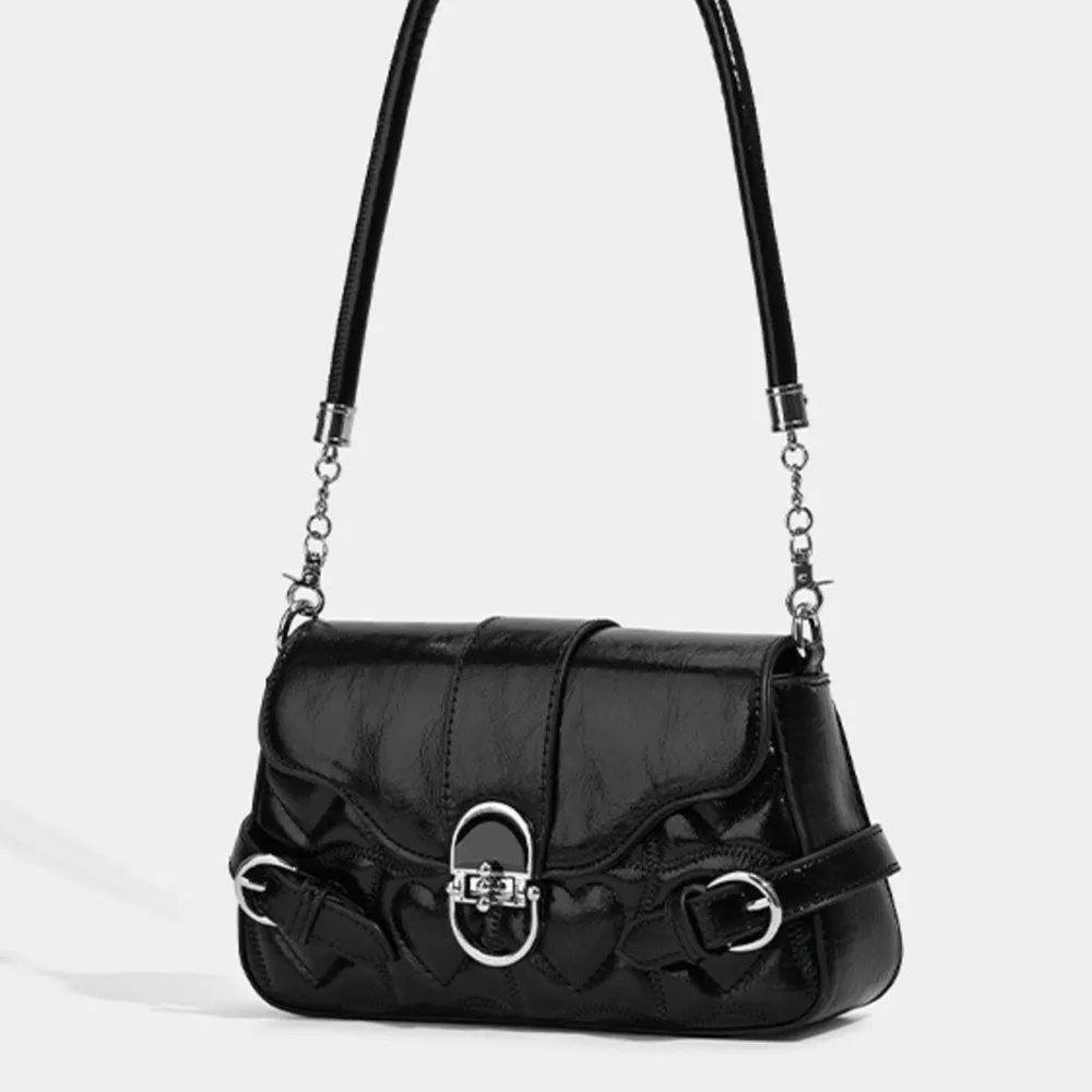 Quilted Flap Buckle Decor Crossbody Bag, image 7
