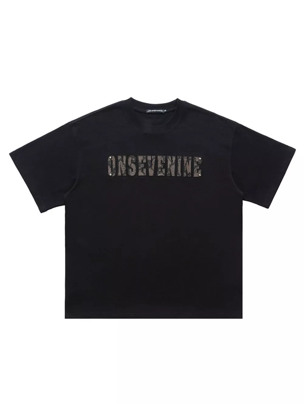 Men's Letter Round Neck Oversized T-Shirt, image 4