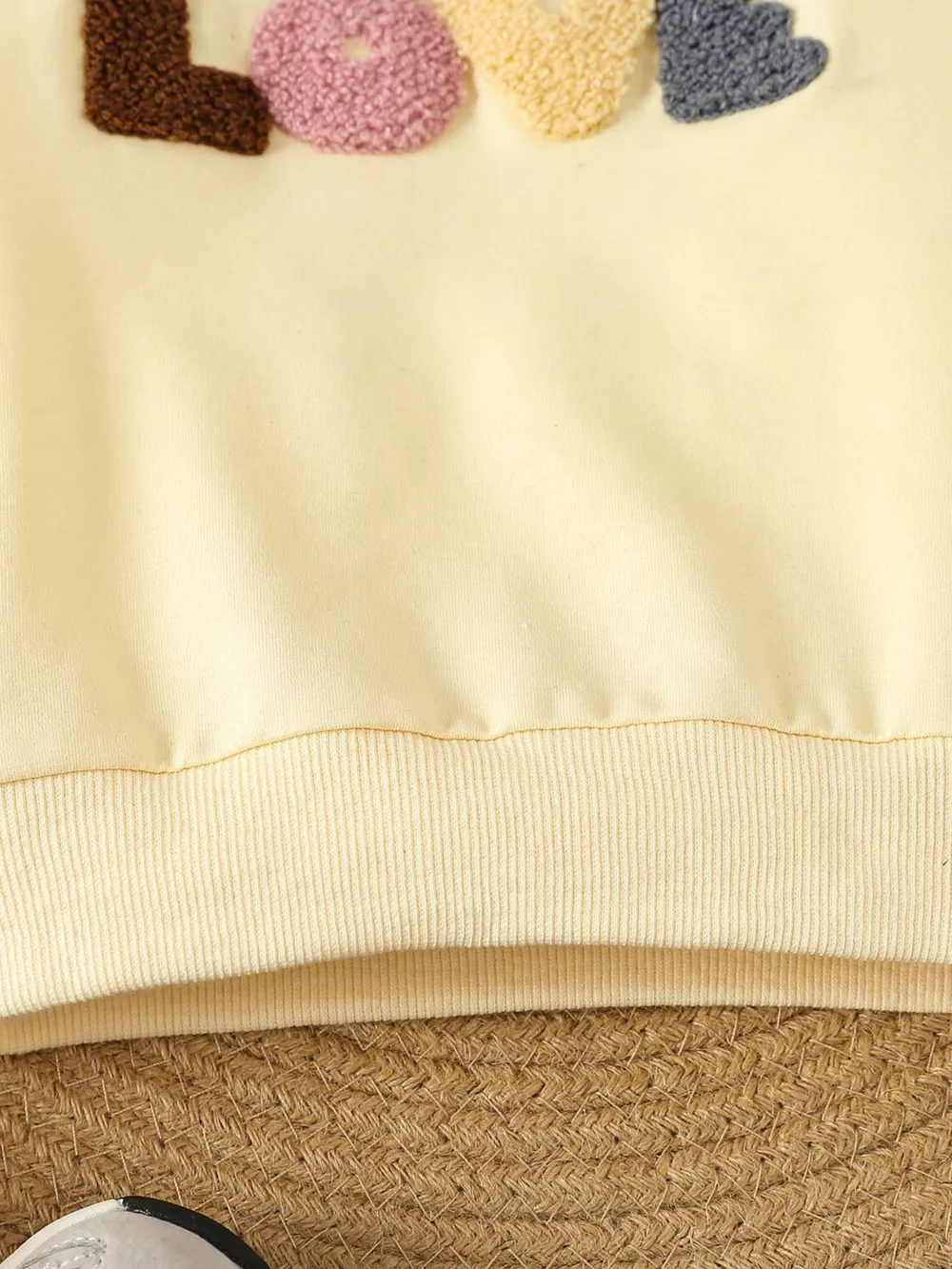 Children's Letter Round Neck Top and Pants Set, image 10