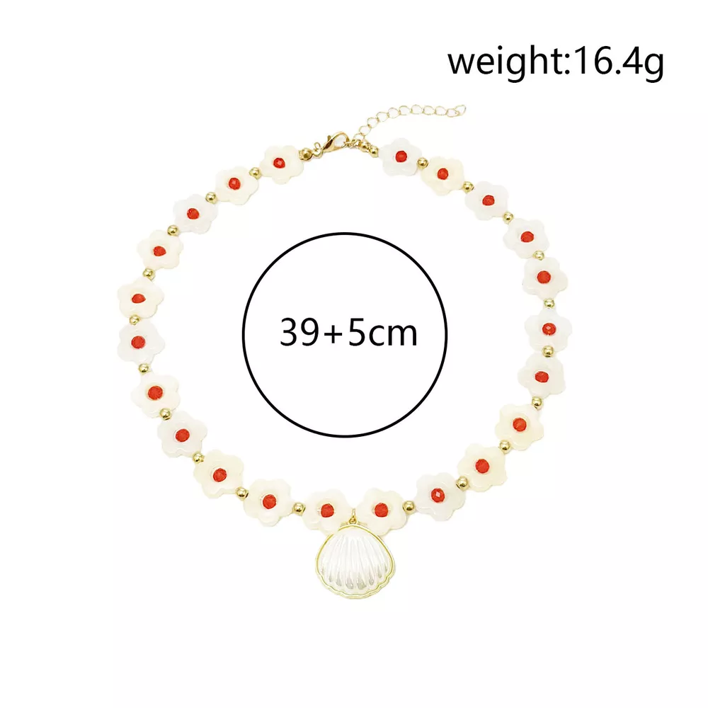Charming Shell Pendant Beaded Necklace, image 8