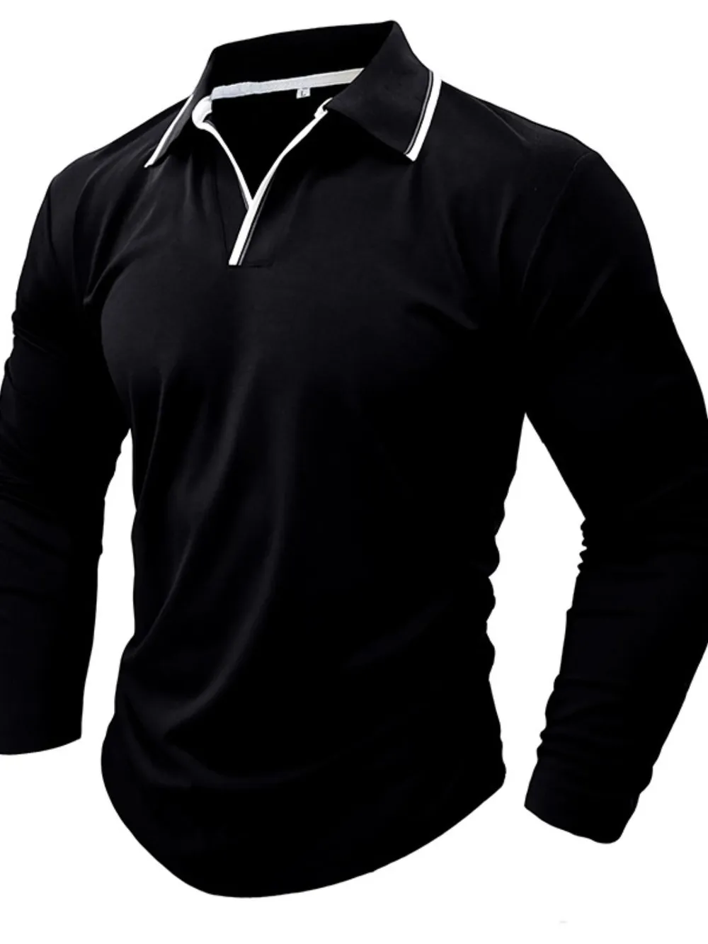 Men's Classic Long Sleeve Polo Shirt, image 7