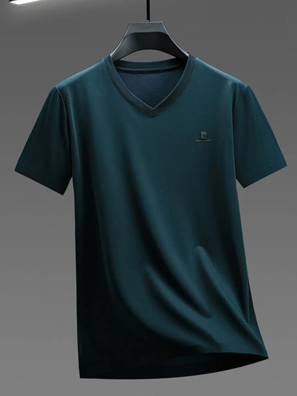 Men's Plus Size V-Neck Short Sleeve T-Shirt, image 2