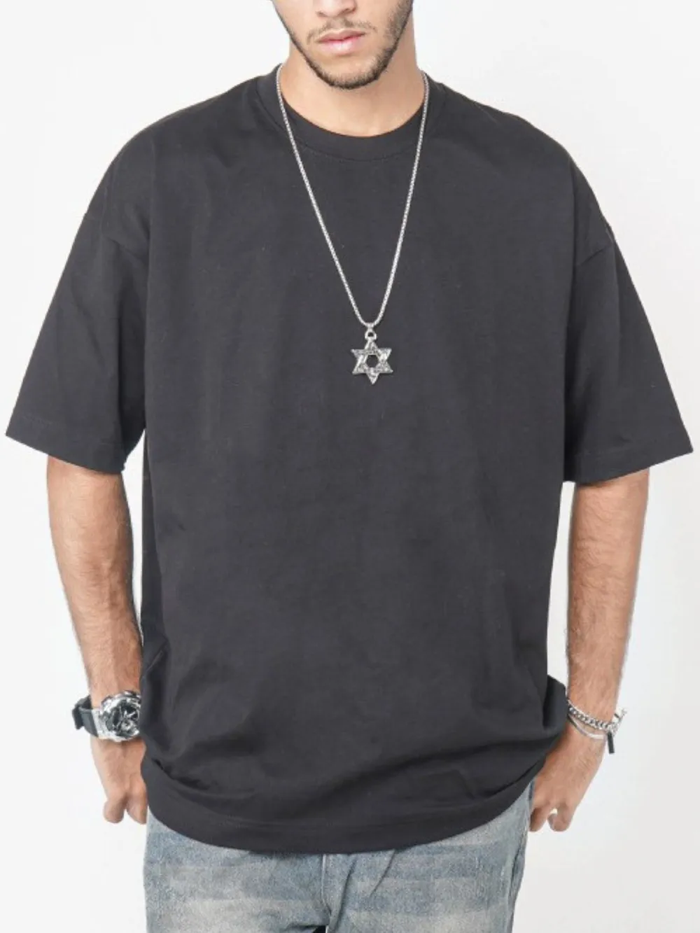 Men's Round Neck Short Sleeve T-Shirt, image 13