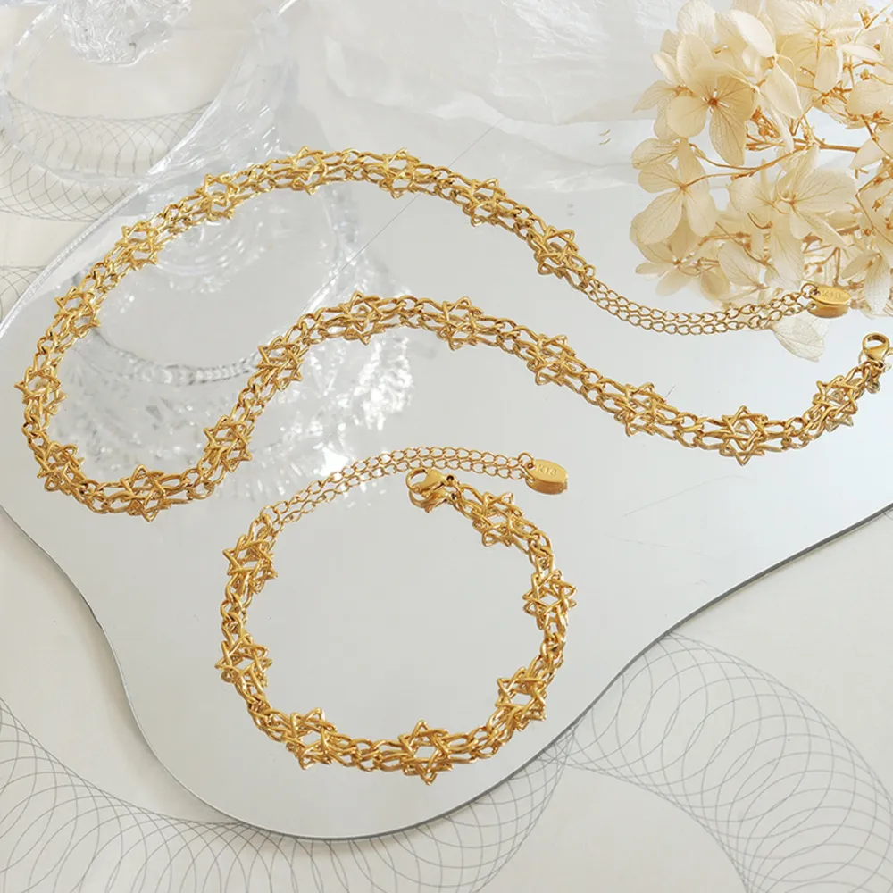 Brass Titanium Steel Necklace, image 5