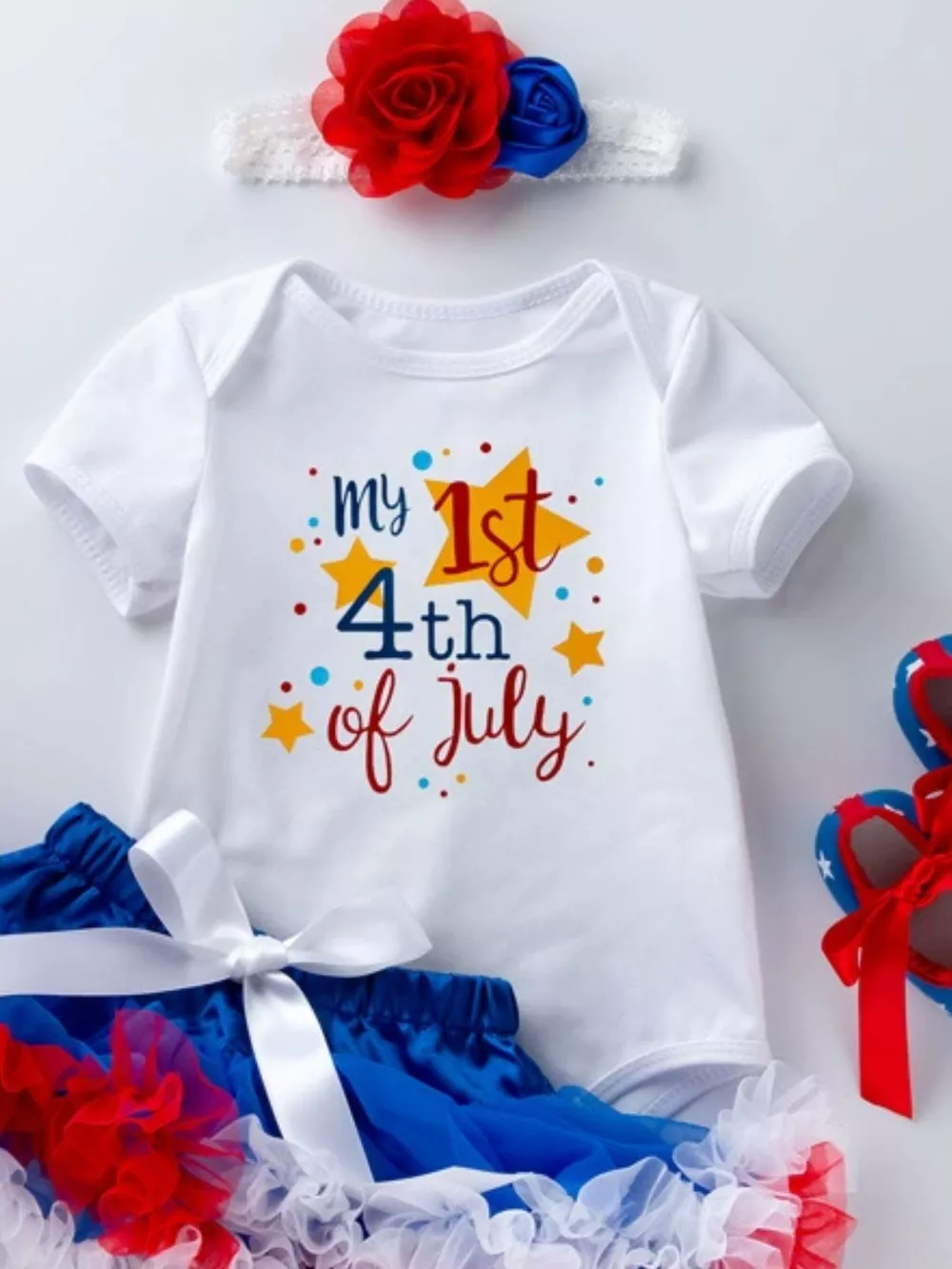 Children's First 4th of July Outfit Set, image 14